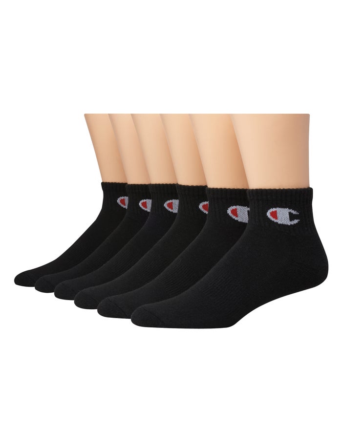 Champion Ankle 6-Pairs Erkek Çorap Siyah ( EHCZYG370 )